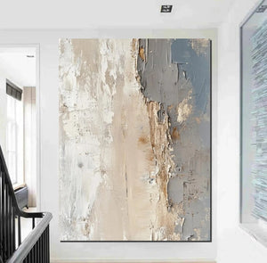Palette Knife Paintings, Hand Painted Canvas Art, Modern Paintings for Living Room, Simple Painting Ideas for Bedroom-Grace Painting Crafts