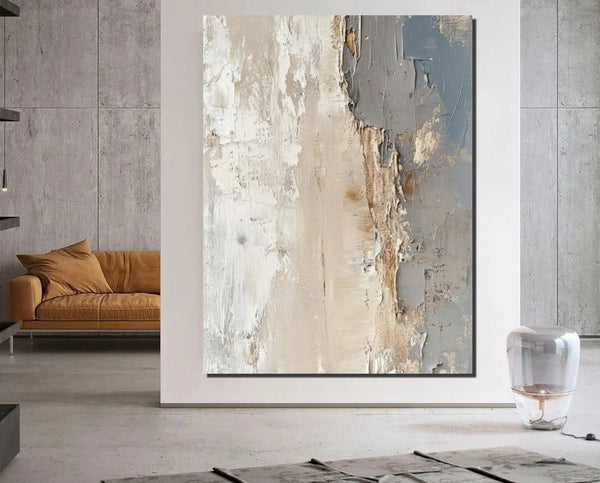 Palette Knife Paintings, Hand Painted Canvas Art, Modern Paintings for Living Room, Simple Painting Ideas for Bedroom-Grace Painting Crafts