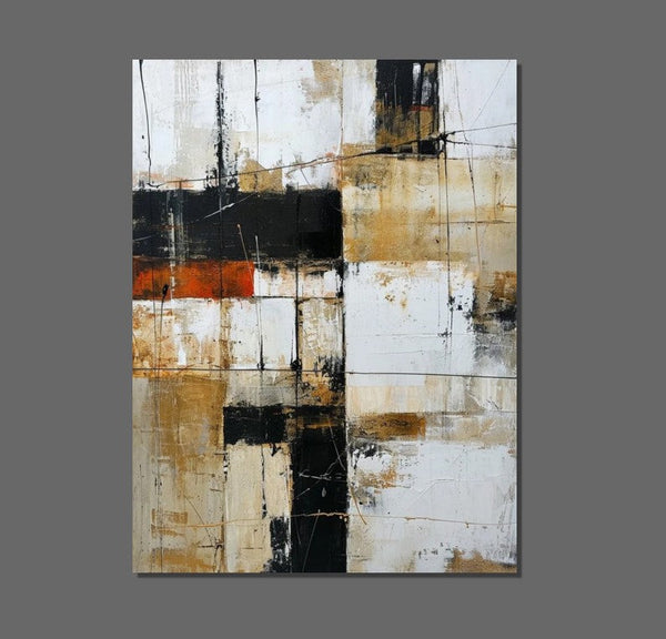 Contemporary Wall Painting, Acrylic Painting for Dining Room, Living Room Wall Painting, Modern Artwork, Large Canvas Painting-Grace Painting Crafts