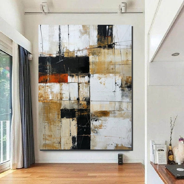 Contemporary Wall Painting, Acrylic Painting for Dining Room, Living Room Wall Painting, Modern Artwork, Large Canvas Painting-Grace Painting Crafts