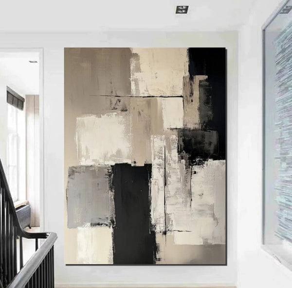 Living Room Wall Painting, Modern Artwork, Large Canvas Painting, Contemporary Wall Painting, Acrylic Painting for Dining Room-Grace Painting Crafts