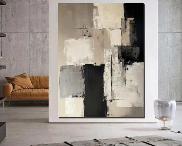 Living Room Wall Painting, Modern Artwork, Large Canvas Painting, Contemporary Wall Painting, Acrylic Painting for Dining Room-Grace Painting Crafts