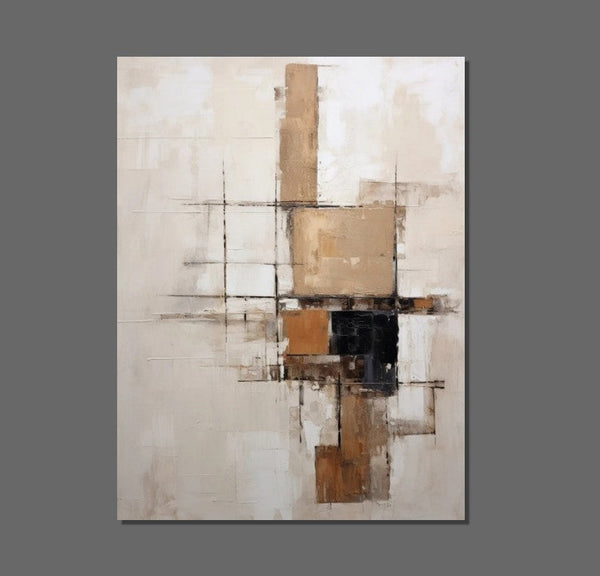 Extra Large Paintings for Living Room, Abstract Acrylic Painting, Hand Painted Wall Art Paintings, Modern Abstract Art for Dining Room-Grace Painting Crafts