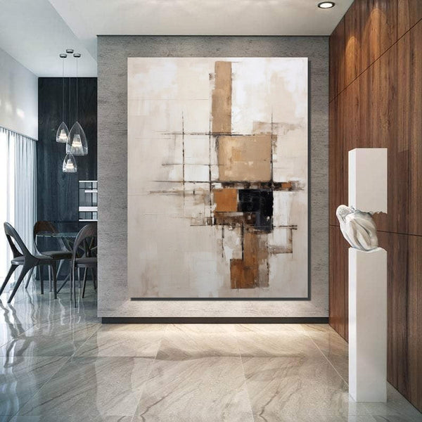 Extra Large Paintings for Living Room, Abstract Acrylic Painting, Hand Painted Wall Art Paintings, Modern Abstract Art for Dining Room-Grace Painting Crafts