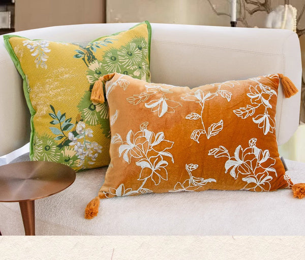 Unique Decorative Pillows for Bedroom, Modern Decorative Pillows for Couch, Decorative Cushion Covers, Decorative Pillow Arrangement Ideas for Interior Design-Grace Painting Crafts