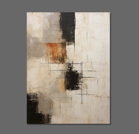 Hand Painted Wall Art Paintings, Modern Abstract Art for Dining Room, Extra Large Paintings for Living Room, Abstract Acrylic Painting-Grace Painting Crafts