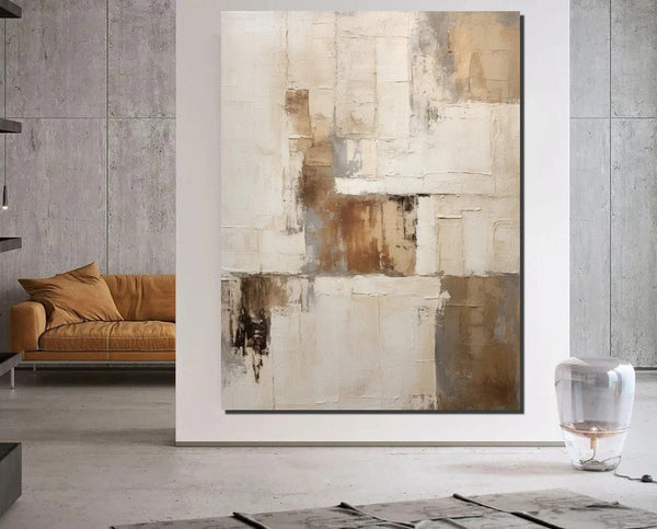 Modern Abstract Art for Dining Room, Extra Large Paintings for Living Room, Hand Painted Wall Art Paintings, Abstract Acrylic Painting-Grace Painting Crafts