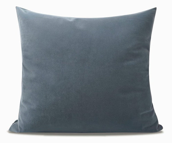 Abstract Blue Decorative Throw Pillows, Large Simple Throw Pillow for Interior Design, Geometric Contemporary Square Modern Throw Pillows for Couch-Grace Painting Crafts
