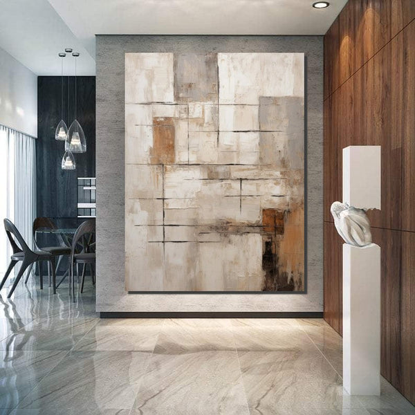Large Paintings for Living Room, Living Room Wall Painting, Extra Large Paintings, Acrylic Abstract Art, Modern Abstract Acrylic Painting-Grace Painting Crafts
