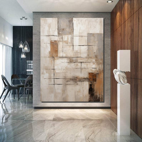Large Paintings for Living Room, Living Room Wall Painting, Extra Large Paintings, Acrylic Abstract Art, Modern Abstract Acrylic Painting-Grace Painting Crafts