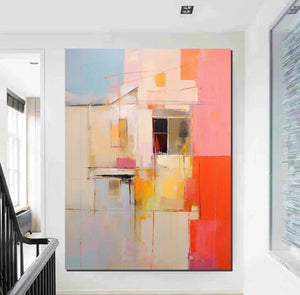 Living Room Wall Painting, Extra Large Paintings, Acrylic Abstract Art, Modern Abstract Acrylic Painting, Large Paintings for Living Room-Grace Painting Crafts