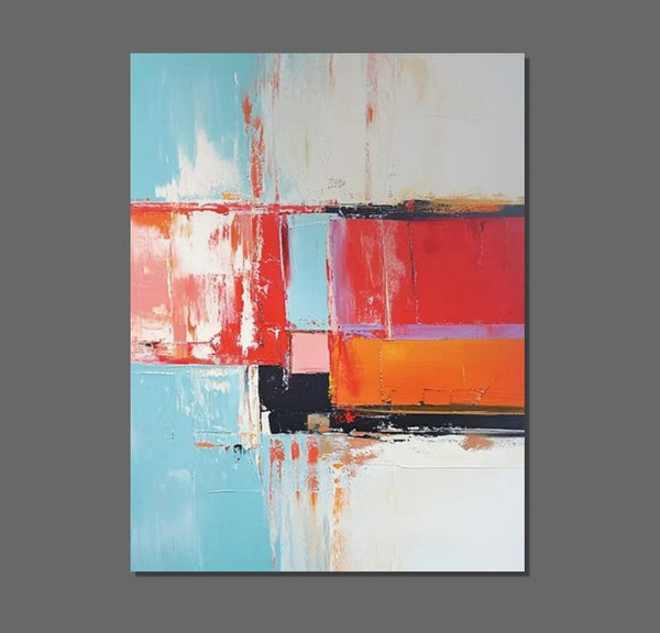 Palette Knife Paintings, Modern Paintings for Living Room, Hand Painted Canvas Art, Simple Painting Ideas for Bedroom-Grace Painting Crafts