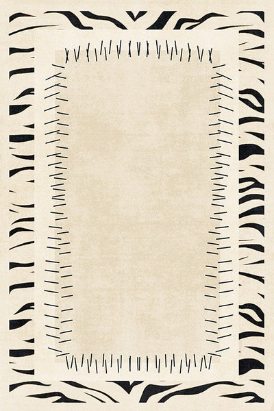 Abstract Cream Color Modern Carpets for Living Room, Modern Rugs for Dining Room, Soft Contemporary Rugs for Bedroom, Mid Century Modern Rugs Next to Bed-Grace Painting Crafts