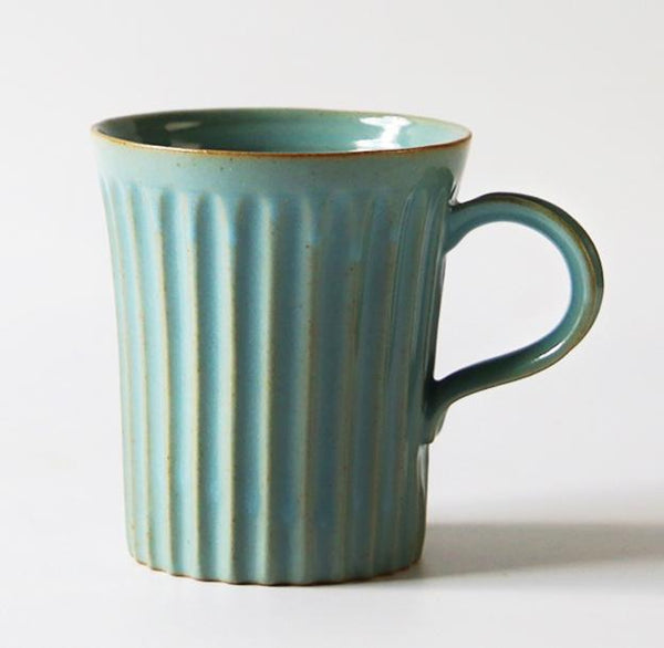 Large Capacity Coffee Cup, Cappuccino Coffee Mug, Handmade Pottery Coffee Cup, Large Tea Cup-Grace Painting Crafts