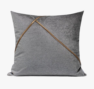 Modern Sofa Throw Pillows, Light Grey Abstract Contemporary Throw Pillow for Living Room, Large Decorative Throw Pillows for Couch-Grace Painting Crafts