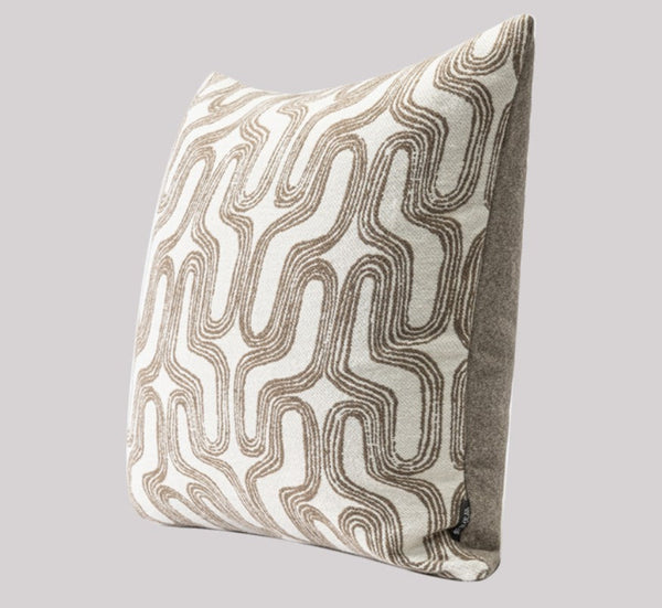 Large Contemporary Throw Pillow for Interior Design, Abstract Decorative Throw Pillows, Geometric Square Modern Throw Pillows for Couch-Grace Painting Crafts