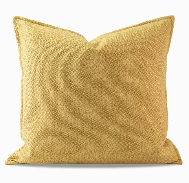 Large Yellow Square Modern Throw Pillows for Couch, Contemporary Modern Sofa Pillows, Simple Decorative Throw Pillows, Large Throw Pillow for Interior Design-Grace Painting Crafts