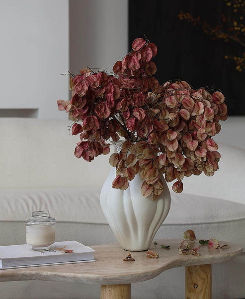 Large Porcelain Vases for Modern Home Decor, Unique Handmade Modern Flower Vase, Centerpiece Ceramic Bouquet Vases, Contemporary Vases on Dining Table-Grace Painting Crafts
