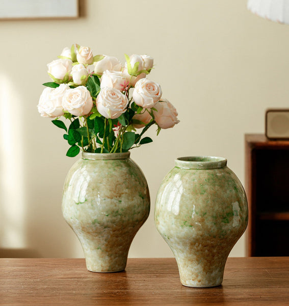 Centerpiece Ceramic Bud Vases, Porcelain Flower Vases, Flower Vases on Table, Handmade Water Holding Flower Vase-Grace Painting Crafts