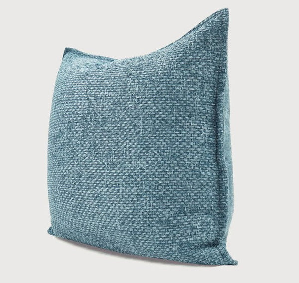 Large Modern Square Throw Pillows for Couch, Blue Modern Sofa Pillow, Blue Decorative Pillow, Simple Throw Pillow for Interior Design-Grace Painting Crafts