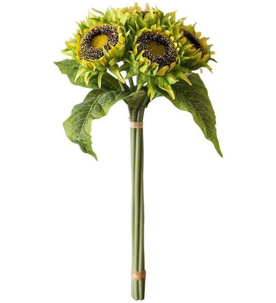 Unique Flower Arrangement for Home Decoration, A Bunch of Sunflowers, Bedroom Flower Arrangement Ideas, Beautiful Artificial Flowers for Living Room-Grace Painting Crafts
