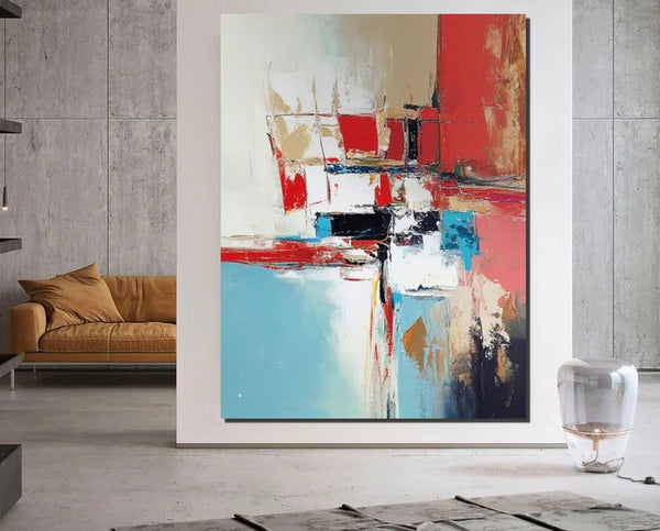Living Room Abstract Paintings, Impasto Painting, Modern Abstract Painting, Large Acrylic Canvas Paintings, Large Wall Art Ideas-Grace Painting Crafts