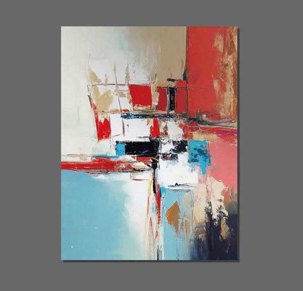 Living Room Abstract Paintings, Impasto Painting, Modern Abstract Painting, Large Acrylic Canvas Paintings, Large Wall Art Ideas-Grace Painting Crafts