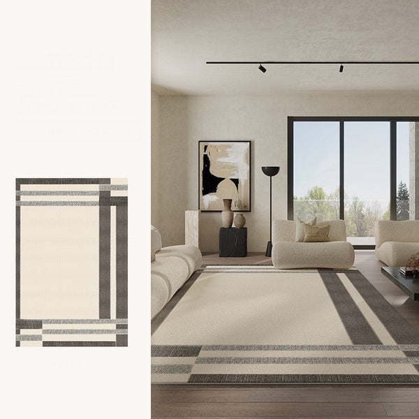 Geometric Contemporary Modern Rugs Next to Bed, Modern Carpets for Office, Abstract Area Rugs for Living Room, Modern Soft Rugs under Dining Room Table-Grace Painting Crafts