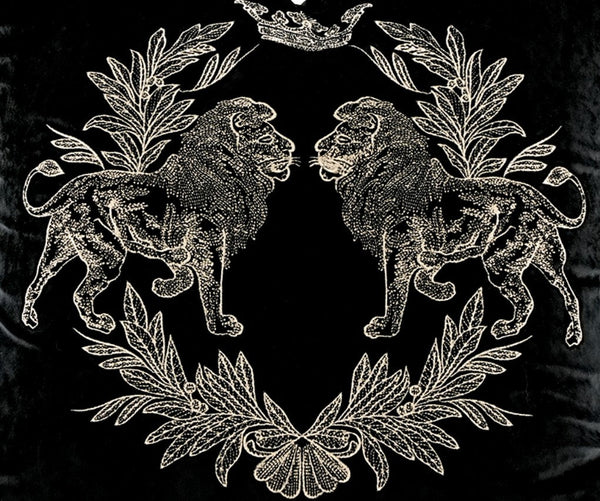 Modern Pillows for Couch, Embroidery Lion Decorative Pillow Covers, Decorative Throw Pillows for Living Room, Large Modern Sofa Pillows-Grace Painting Crafts