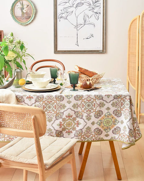 Large Rectangle Tablecloth for Dining Room Table, Rectangular Table Covers for Kitchen, Square Tablecloth for Coffee Table, Farmhouse Table Cloth, Wedding Tablecloth-Grace Painting Crafts