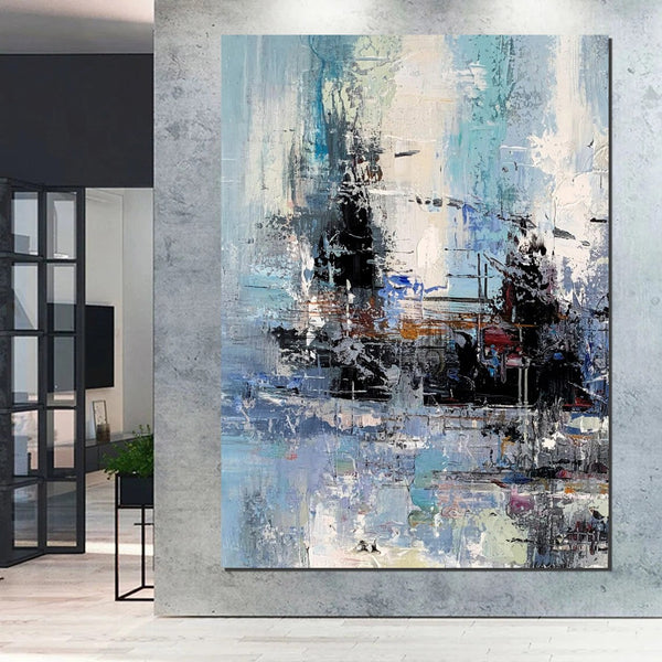 Large Paintings for Dining Room, Acrylic Painting on Canvas, Simple Abstract Art, Wall Art Paintings for Bedroom, Simple Modern Art Paintings-Grace Painting Crafts
