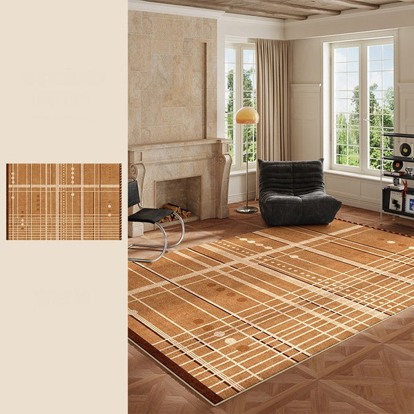 Large Contemporary Area Rugs for Dining Room, Modern Living Room Rug Ideas, Mid Century Modern Rugs for Bedroom-Grace Painting Crafts