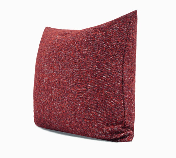 Large Abstract Throw Pillows for Couch, Contemporary Throw Pillow for Living Room, Red Modern Square Pillows, Modern Sofa Throw Pillows-Grace Painting Crafts