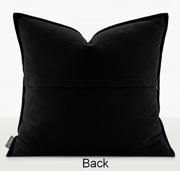 Large Modern Sofa Pillow Cases, Black Decorative Pillow Covers, Cheetah Modern Pillows for Couch, Abstract Decorative Throw Pillows for Living Room-Grace Painting Crafts