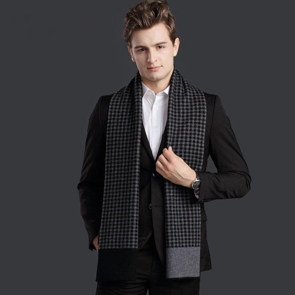 Business Wool Scarf for Gentleman, Men's Winter Scarf, Formal Men Scarf Styles, Casual Scarf Men, Modern Wool Scarf for Men, Men's Wool Scarf Winter-Grace Painting Crafts