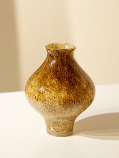 Modern Glass Bud Vases, Centerpiece Vases on Table, Handmade Liuli Vases, Color Glaze Vase, Contemporary Vases for Modern Home Decor-Grace Painting Crafts