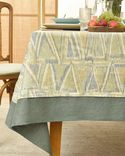 Geometric Modern Table Covers for Kitchen, Extra Large Rectangle Tablecloth for Dining Room Table, Country Farmhouse Tablecloths for Oval Table-Grace Painting Crafts