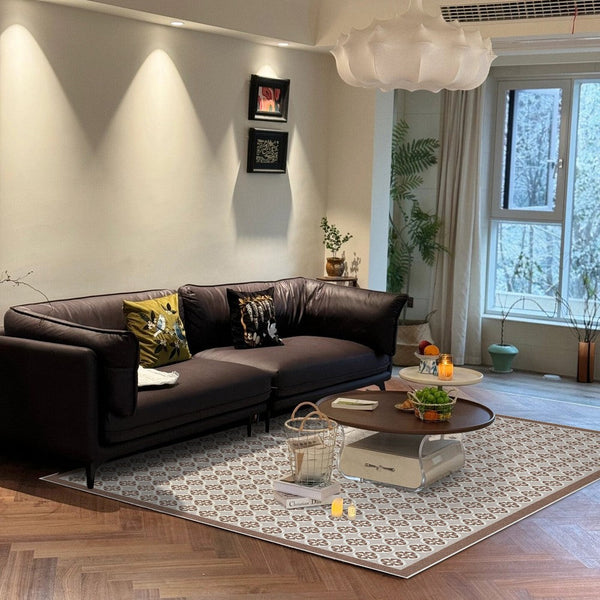 Mid Century Contemporary Modern Rugs for Living Room, Modern Rug Placement Ideas for Dining Room, Large Modern Rugs for Bedroom-Grace Painting Crafts