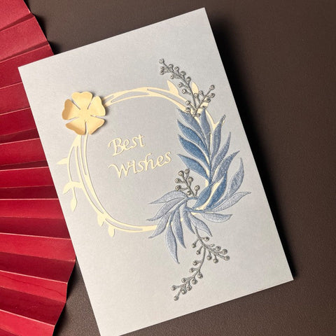 Best Wishes Embroidery Greeting Cards, Beautiful Greeting Cards to Friends, Creative Birthday Greeting Card, Original Handmade Embroidery Greeting Cards-Grace Painting Crafts