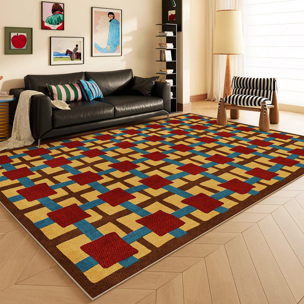 Geometric Contemporary Rugs, Modern Living Room Rug Ideas, Mid Century Modern Rugs, Contemporary Abstract Rugs for Dining Room