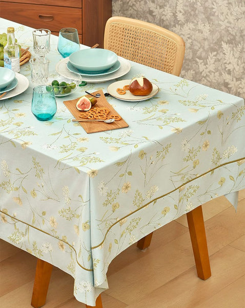 Farmhouse Table Cloth, Wedding Tablecloth, Large Rectangle Tablecloth for Dining Room Table, Rectangular Table Covers for Kitchen, Square Tablecloth for Coffee Table-Grace Painting Crafts