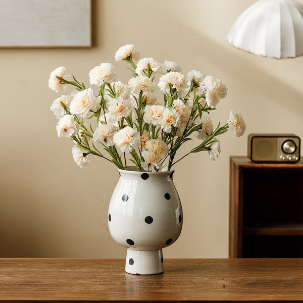 Ceramic Bud Vases, Small Flower Vases on Table, Handmade Water Holding Flower Vase, Modern Porcelain Flower Vases-Grace Painting Crafts