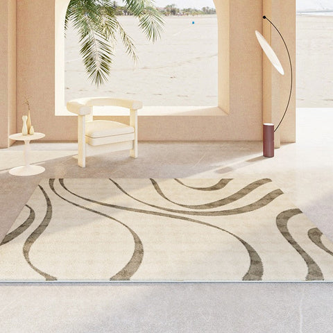 Modern Hallway Runner Rugs, Dining Room Modern Rug Ideas, Large Modern Rugs for Living Room, Contemporary Rugs Next to Bed, Modern Runner Rugs for Entryway-Grace Painting Crafts