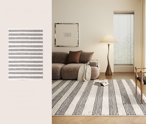 Contemporary Modern Rugs for Bedroom, Geometric Modern Rugs for Sale, Modern Rug Placement Ideas for Living Room, Abstract Rugs for Dining Room-Grace Painting Crafts
