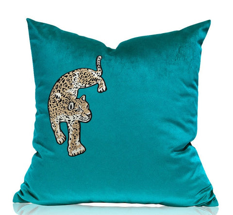 Decorative Pillows for Living Roomï¼?Contemporary Throw Pillows, Cheetah Decorative Cushion, Modern Sofa Pillows-Grace Painting Crafts