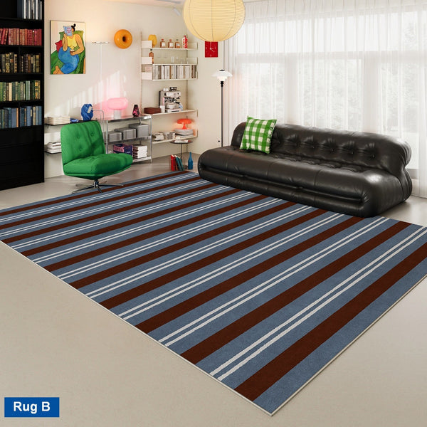 Colorful Modern Rugs for Living Room, Dining Room Geometric Modern Rugs, Mid Century Modern Rugs, Contemporary Modern Rugs under Coffee Table-Grace Painting Crafts