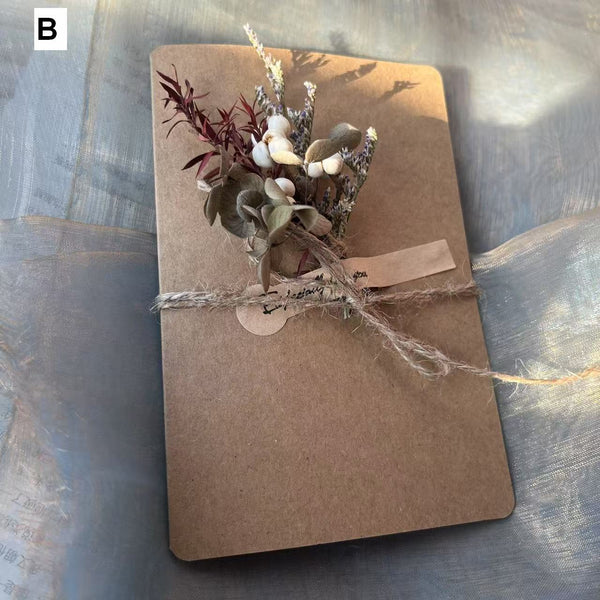 Birthday Greeting Card, Unique Anniversary Greeting Card, Creative Beautiful Valentine's Day Greeting Card, Wedding Greeting Card, Original Handmade Dried Flower Greeting Cards-Grace Painting Crafts
