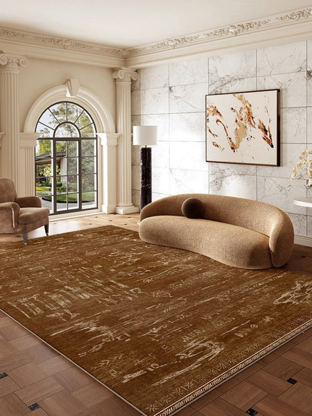 Mid Century Modern Rugs for Living Room, Geometric Contemporary Rugs, Abstract Contemporary Modern Rugs for Dining Room-Grace Painting Crafts