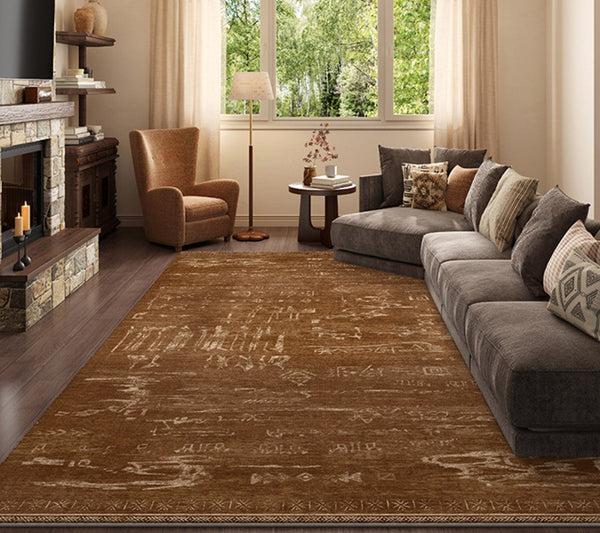 Mid Century Modern Rugs for Living Room, Geometric Contemporary Rugs, Abstract Contemporary Modern Rugs for Dining Room-Grace Painting Crafts