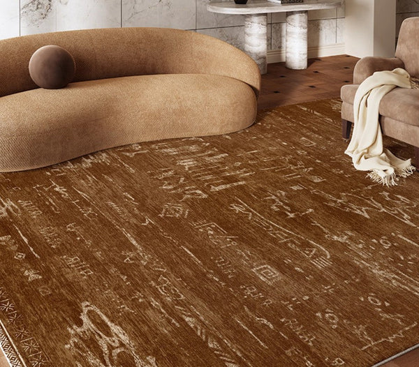 Mid Century Modern Rugs for Living Room, Geometric Contemporary Rugs, Abstract Contemporary Modern Rugs for Dining Room-Grace Painting Crafts